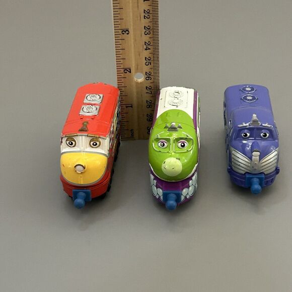 Chuggington Diecast Train Engine Learning Curve 2010 Lot of 3 - Picture 8 of 9